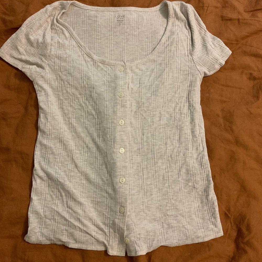 Love By Gap Button Front Sleep Shirt